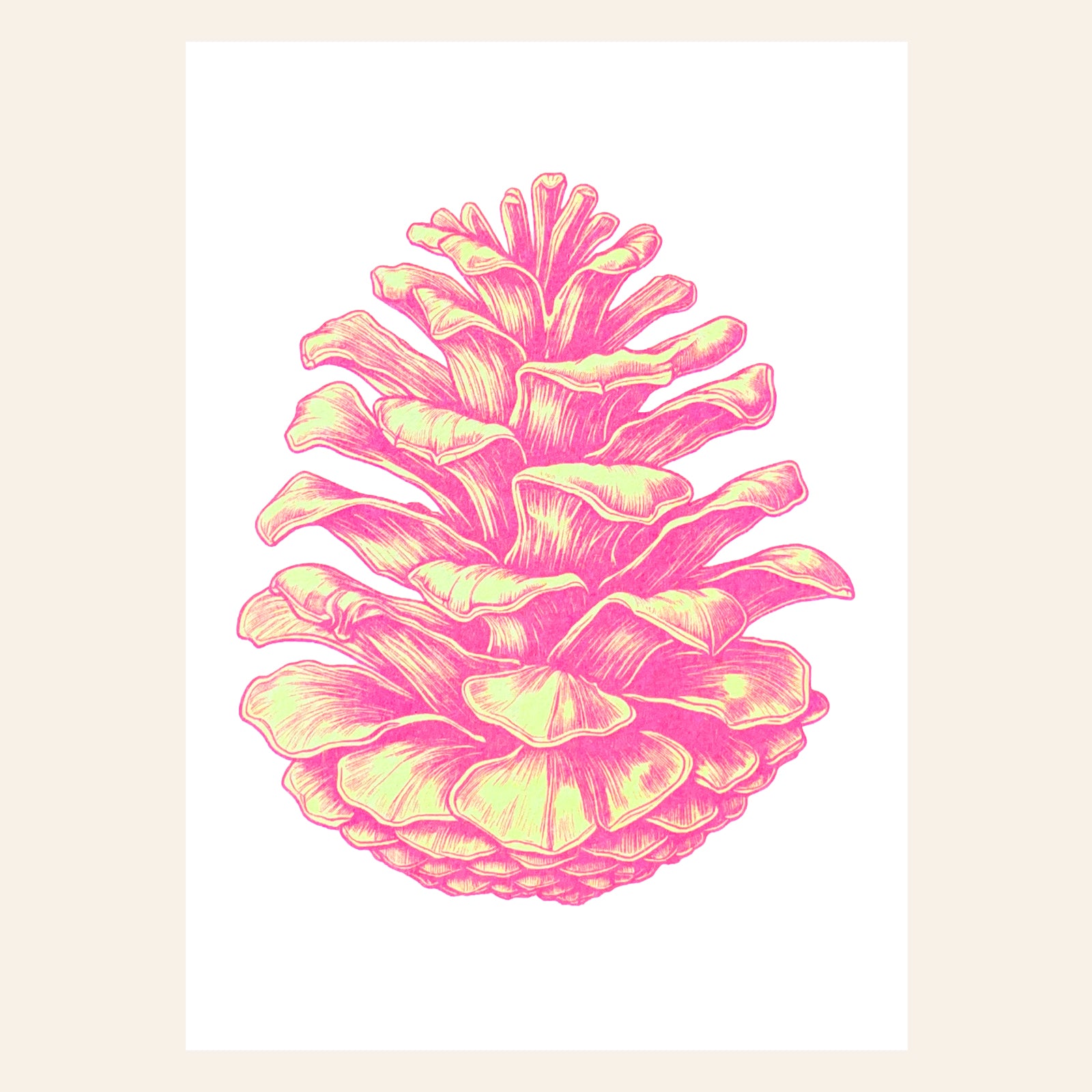 Postkarte Weihnachtszeit Risographie von Herr und Frau Rio bei Wilhelm die 3.