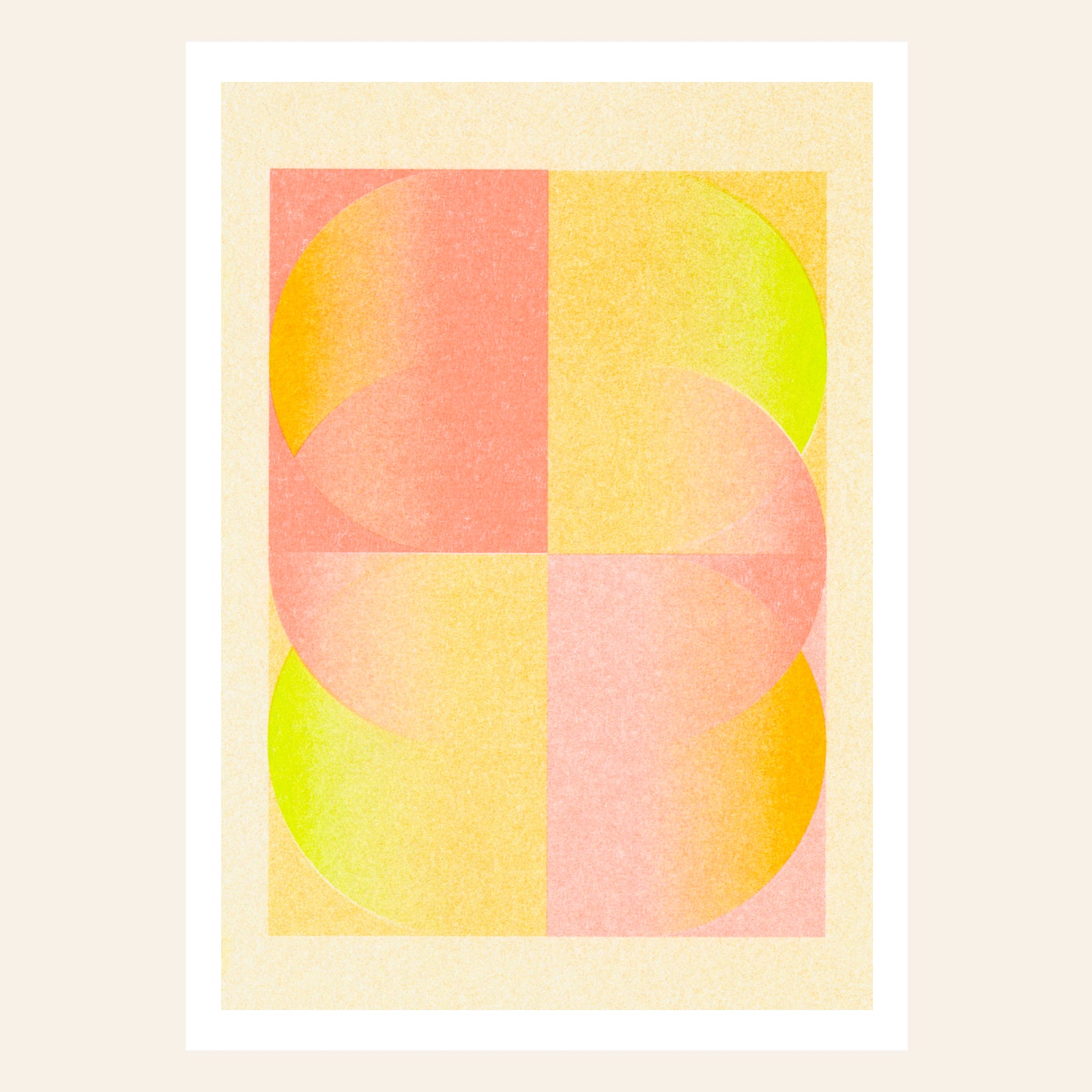 Postkarte Risographie knallig bunt von Herr und Frau Rio bei Wilhelm die 3.