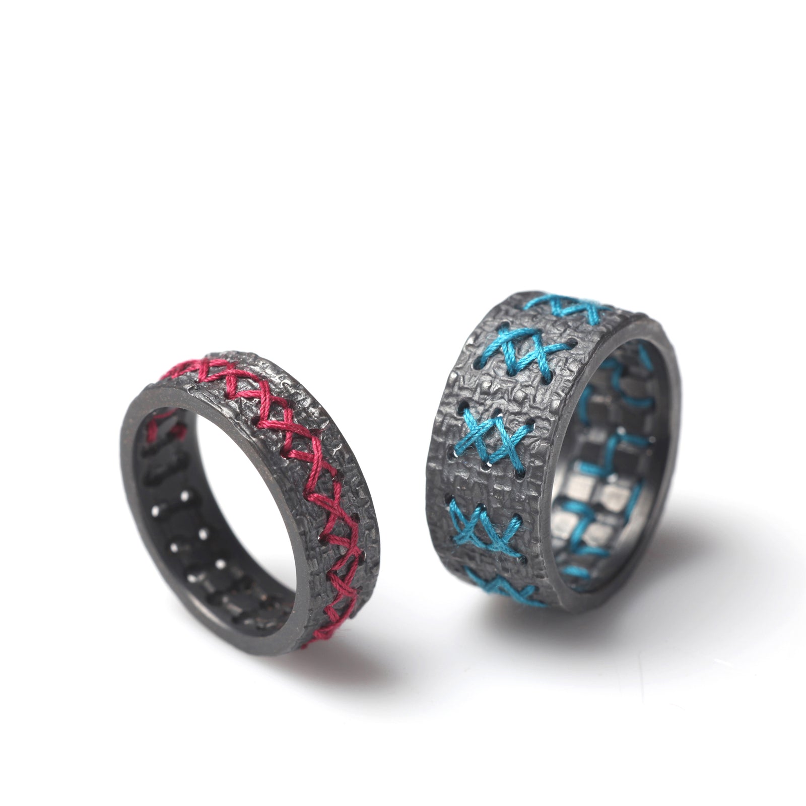 Stick-Ring breit Silber von Bettina Götsch bei Wilhelm die 3.