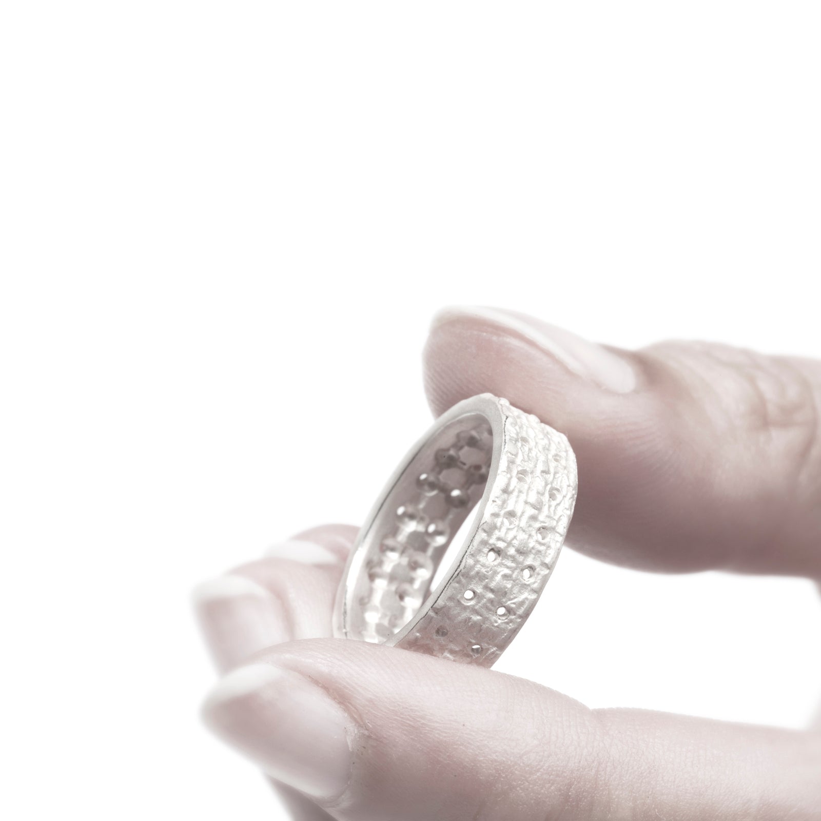 Stick-Ring schmal Silber von Bettina Götsch bei Wilhelm die 3.