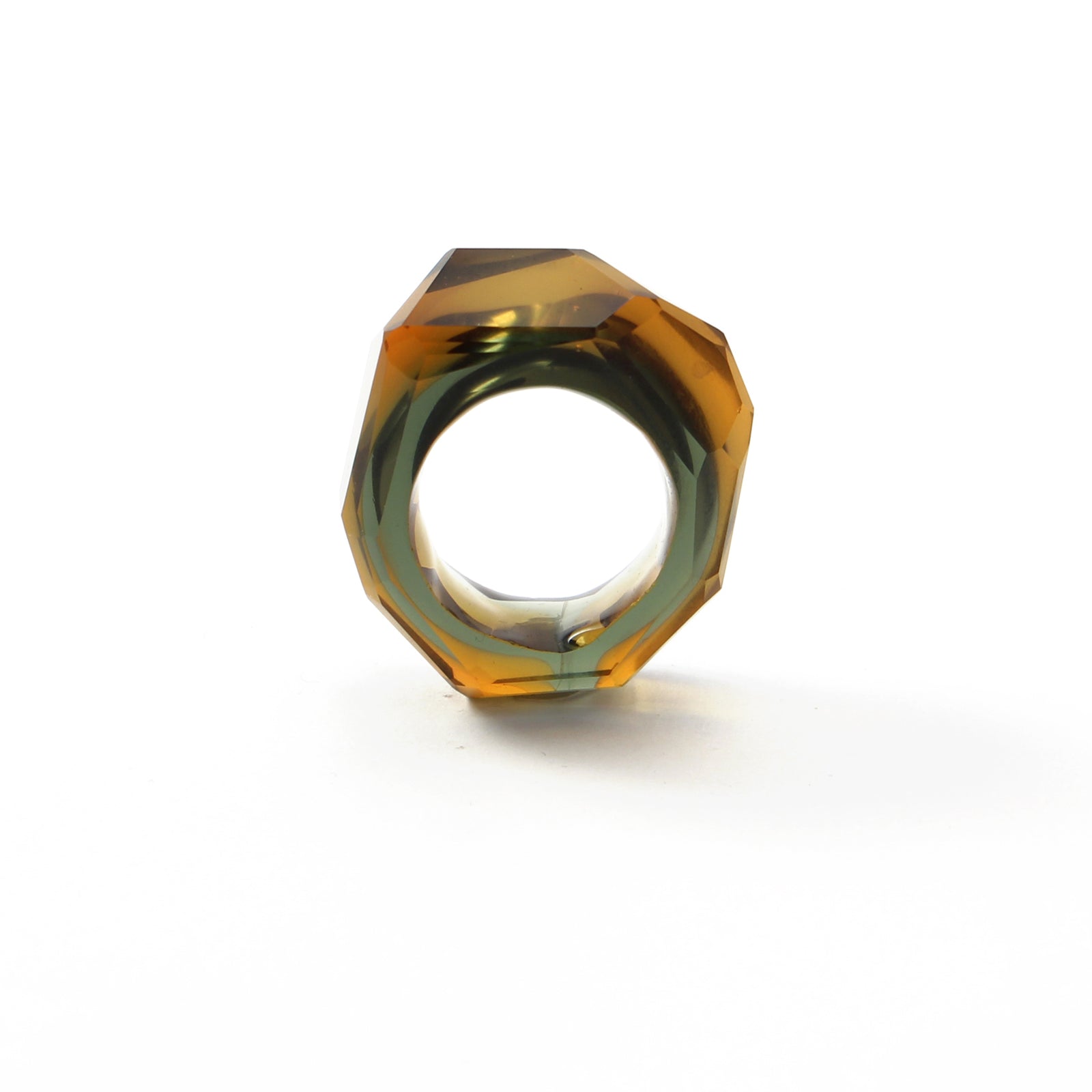 Glas-Ring Bernsteinbraun von Bernhard Simon bei Wilhelm die 3.
