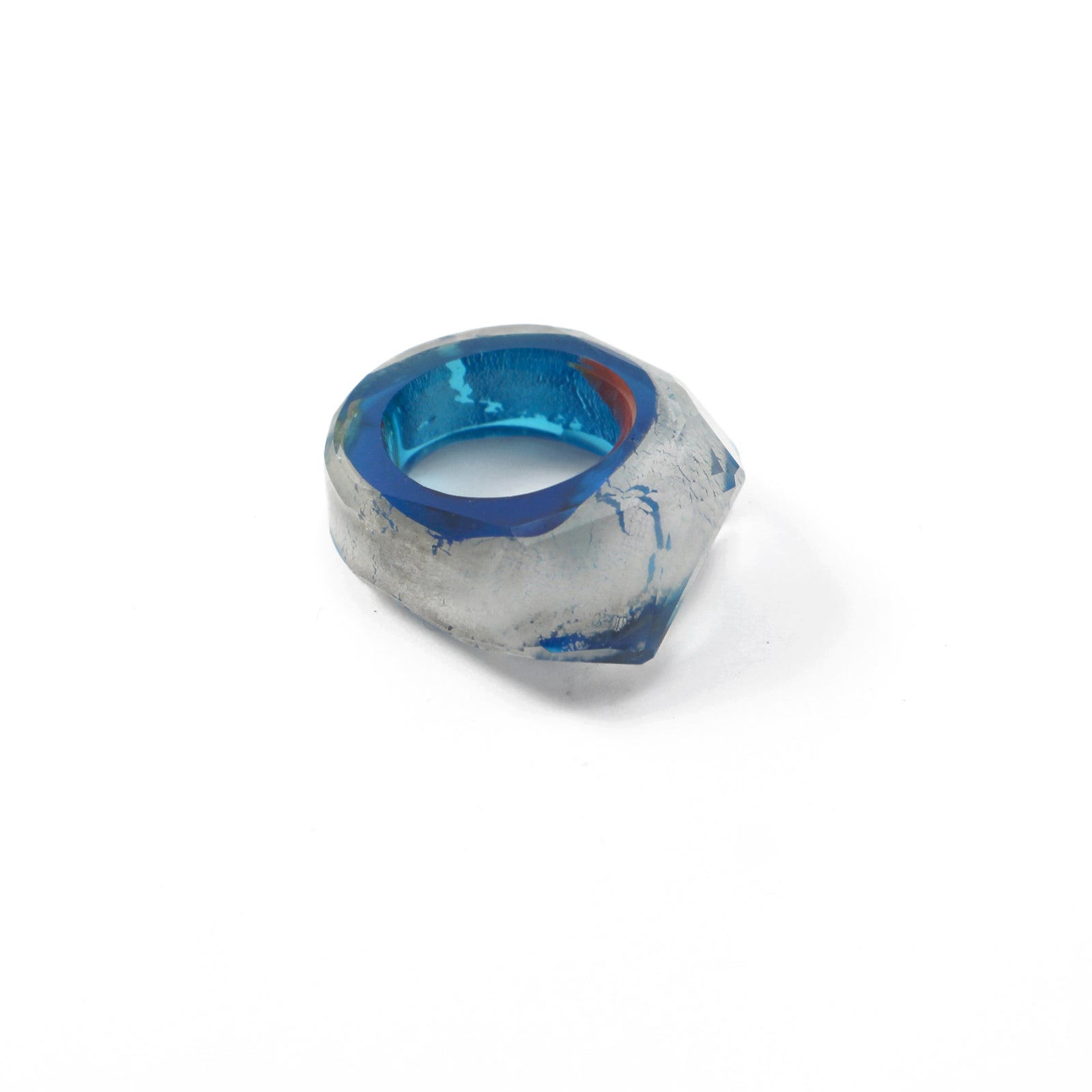 Goldglas-Ring Blau von Bernhard Simon bei Wilhelm die 3.