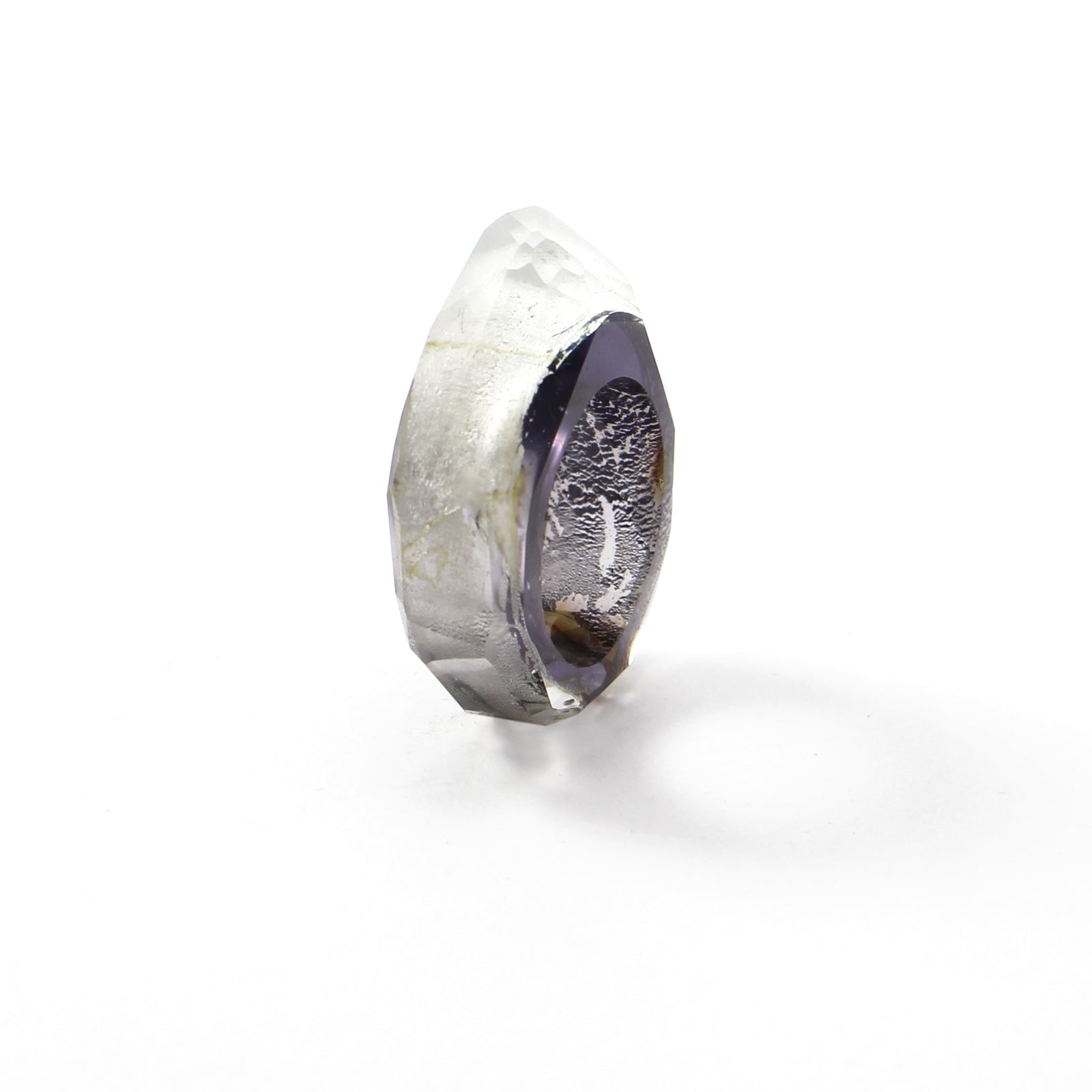 Goldglas-Ring Weiß Violett von Bernhard Simon bei Wilhelm die 3.