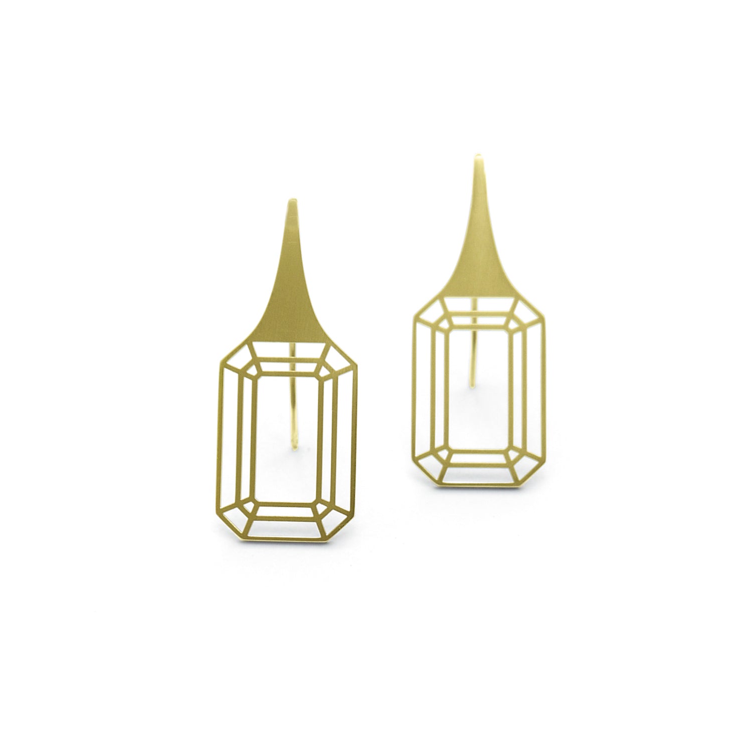 Ohrhänger Cut Smaragdschliff von Sally Kiss bei Wilhelm die 3.