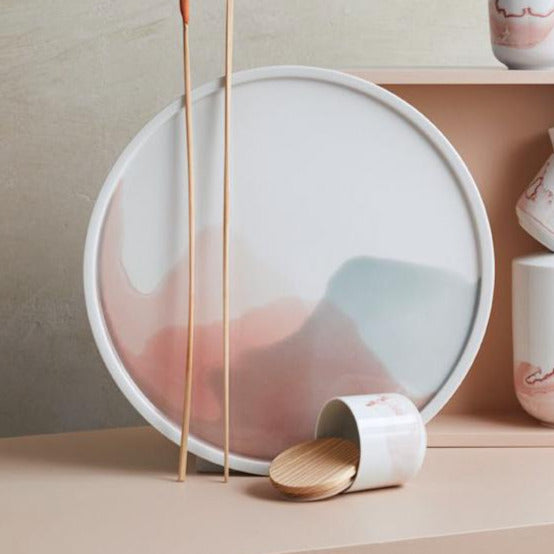 Servierplatte Aqua von Anna Badur bei Wilhelm die 3.