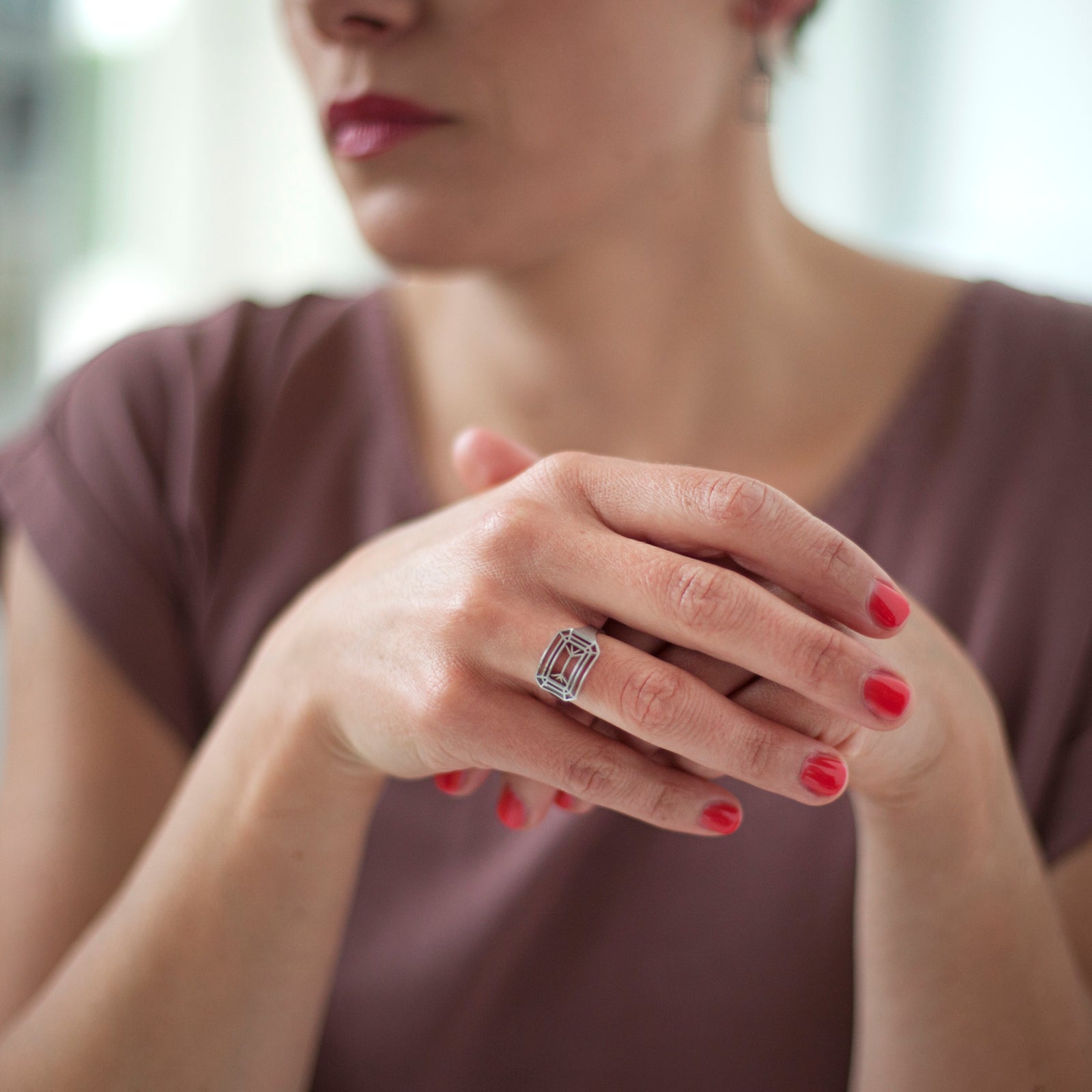 Ring Cut Smaragdschliff von Sally Kiss bei Wilhelm die 3.